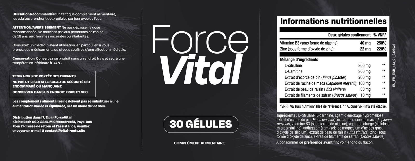 Informations du produit ForceVital